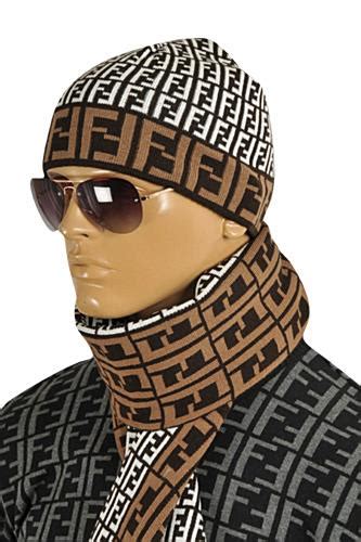 mens fendi scarves|fendi hat and scarf set.